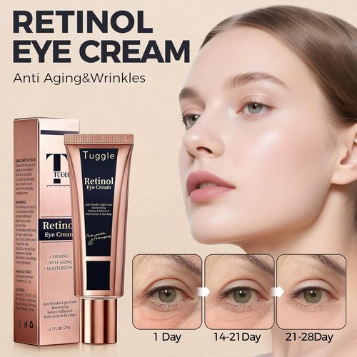 Regine Switzerland Retinol Under Eye Cream - Anti-Aging Formula for Dark Circles & Puffiness | 0.7 Fl. Oz