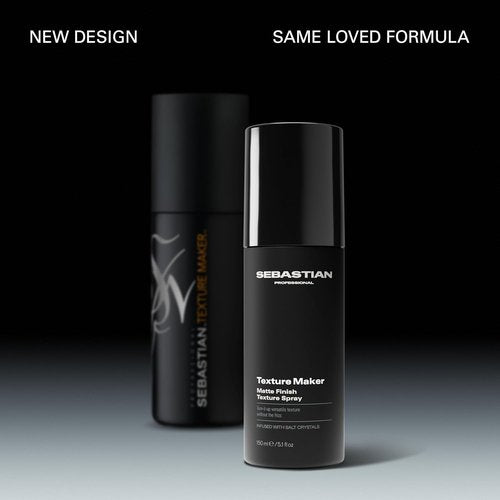 Sebastian Professional Texture Maker Spray - Lightweight Hair Texturizer with Medium Hold & Matte Finish | 5.07 fl oz