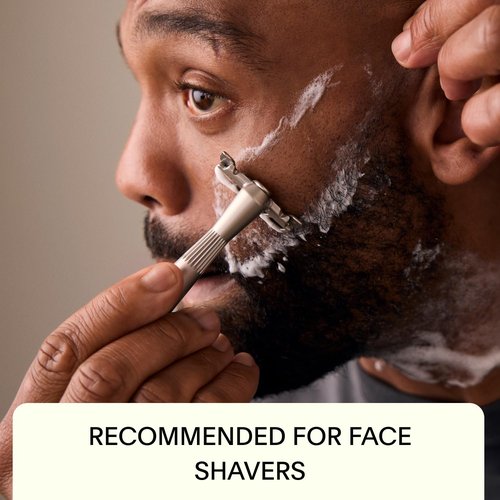 Leaf Shave | Leaf Thorn Razor Set, Includes Twig Razor, Matching Stand, 50-Pack Single-Edge Blade Refills, and Blade Bank - Black