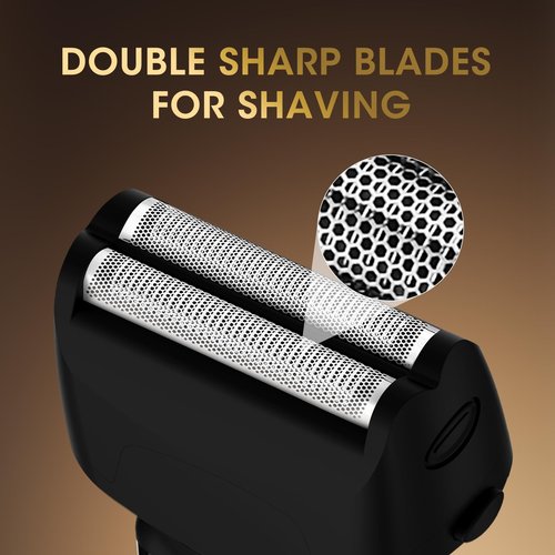 Lanumi 3-in-1 Beard Trimmer Kit for Men - Rechargeable Electric Hair Trimmer with Nose Hair Trimmer & Shaver - Cordless Grooming Set for Beard, Mustache, Body Hair - Men’s Gift