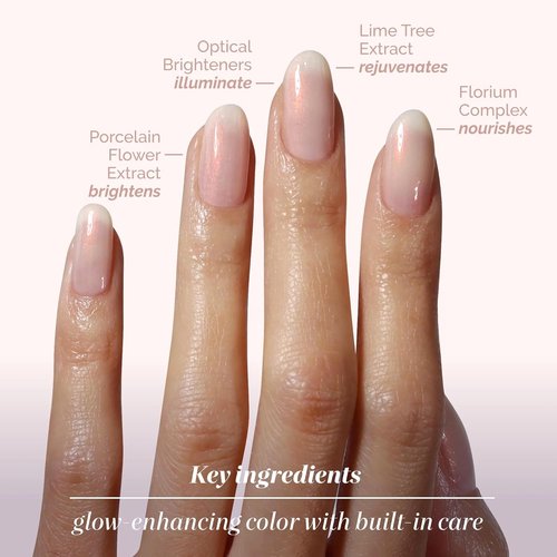 LONDONTOWN Illuminating Nail Concealer - Sheer Brightening Nail Polish & Strengthener for Discolored Nails | 21+ Free, 0.4 Fl Oz