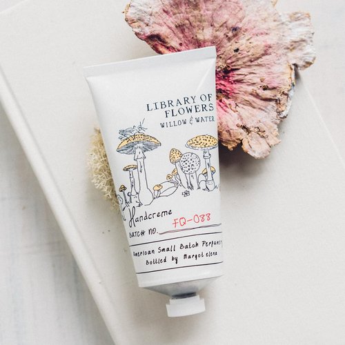 Library of Flowers Willow & Water Handcreme, 2.65 oz. – Cut Greens, Flowering Lotus & Watercress – Scented Hand Cream for Women, Moisturizing Hand Lotion for Dry Hands, Shea Butter & Cocoa Butter