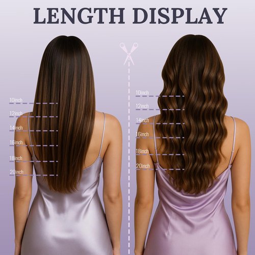 Fshine Wire Hair Extensions Real Human Hair 12 Inch Balayage Olive Brown to Ash Brown Mix Blonde Secret Layered Hairpiece One Piece Clip in Extensions Human Hair 76 G