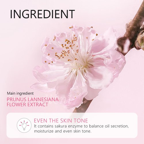 MrCuvaryas Sakura Skincare Set For Teen Girls & Women, 32PCS Face Care Kit With Cherry Blossom Essence, Serum, Cleanser, Lip Mask, Mud Mask & More