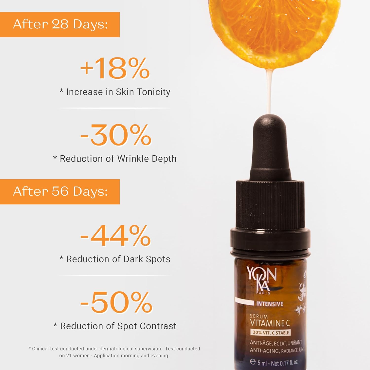 Yon-Ka 20% Vitamin C Serum - Concentrated Anti-Aging Treatment to Even Skin Tone & Boost Collagen | 99% Natural Ingredients