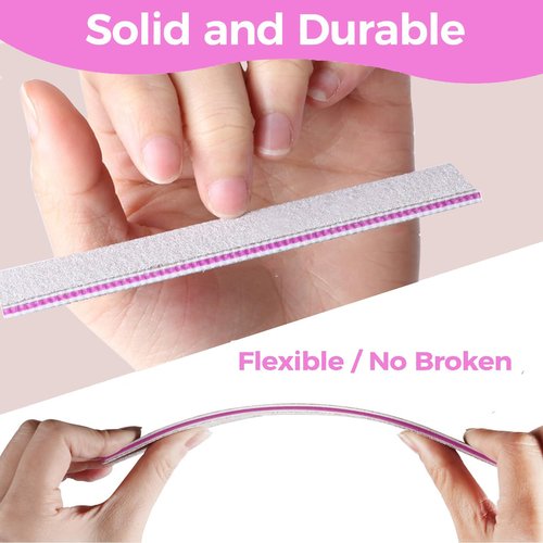 27pcs Emery Board Nail File,80/80 Grit Finger Nail Files for Acrylic and Gel Nails