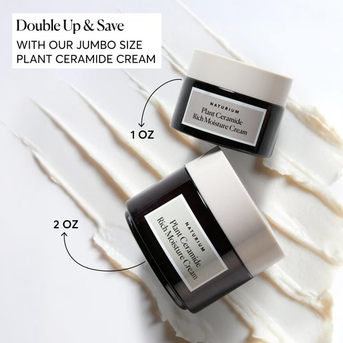 Naturium Plant Ceramide Rich Moisture Cream, Hydrating & Anti-Aging Skincare, 1.7 oz