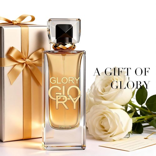Center Glory Vanilla Cologne-Style Perfume for Women - 100ml Rum & Citrus Fragrance in Luxe Leather