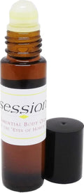 Obsession Scented Body Oil for Men - Roll-On Fragrance - 1/3 oz. Brown - Long-Lasting Aroma