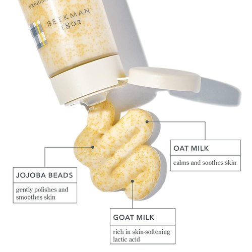 Beekman 1802 Milk Scrub - Oat & Goat Milk Exfoliating Face Cleanser (3 fl oz) | Advanced Better Aging Cream (1.69 fl oz) - Sensitive Skin Friendly, Cruelty-Free