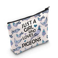 Gzrlyf Pigeon Makeup Bag Pigeon Lover Gift Pigeon Themed Gifts Pigeon Cosmetic Bag Gift For Pigeon Lover (JUST PigeonMB13)