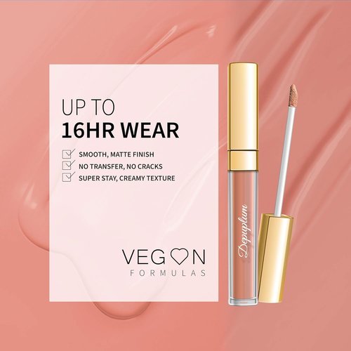 Depuplum Matte Nude Lipstick - Superstay Long Lasting & Smudgeproof | DM27 Rosy Nude Color