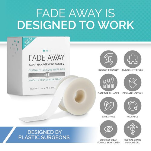 Clinically Proven Silicone Scar Sheets – Medical Grade Tape for Surgery, C-Section, Keloids & Tummy Tuck Scars