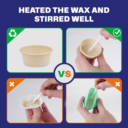 Super Nose & Ear Waxing Kit |100g Wax, 30 Applicators | Ear & Nose Hair Removal for Men & Women | No Microwave Needed | Includes Balm Wipes, Mustache Guards | Pain-Free Hair Remover, Long-Lasting