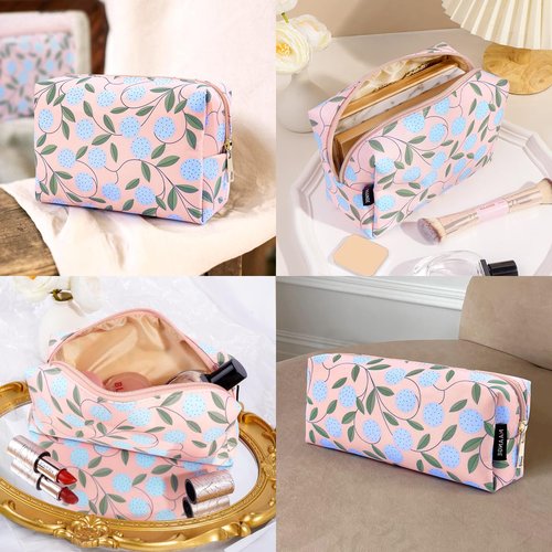 MAANGE Small Makeup Bag 2 PCS Cosmetic Bags for Women Oxford Fabric Make up Bag for Purse Portable Travel Zipper Makeup Pouch