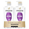 Pantene Sheer Volume Shampoo - Lightweight Nourishment for Fine, Color-Treated Hair | 27.7 Oz Each, 2-Pack + Miracle Rescue Shot (0.5 Oz)