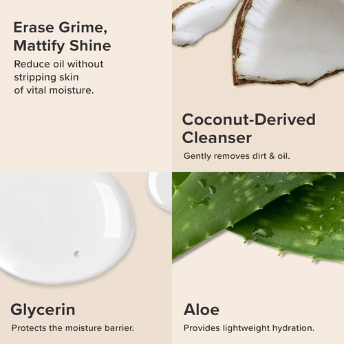 Paula's Choice SKIN BALANCING Cleanser - Oil-Reducing Face Wash with Aloe & Coconut for Oily Skin