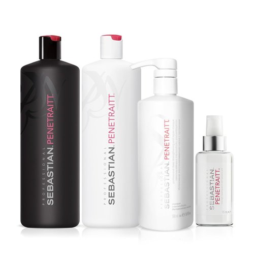 Sebastian Penetraitt Hair Care Bundle - 4-Piece Set for Strengthening & Deep Repair of Dry, Damaged Hair