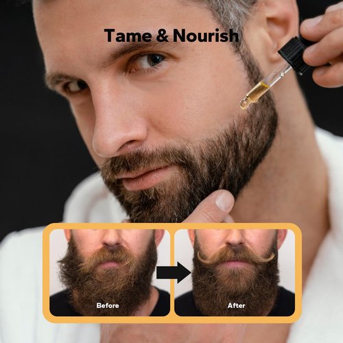 SilkyShark Beard Oil (3 Pack, 90ml), Beard Growth & Conditioning Oil for Men, Hydrating Beard Moisturizer for Grooming & Care, Sandalwood, Cedarwood, Sweet Orange Scents