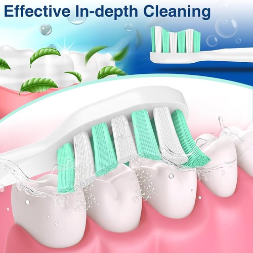 Aoremon Replacement Brush Heads - Compatible with Philips Sonicare C2/C1 - 10 Pack for Superior Cleaning