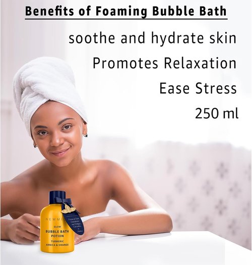 Regine Switzerland Bubble Bath - Long-Lasting Foam with Turmeric & Arnica | Skin Healing & Relaxation Gift for Women