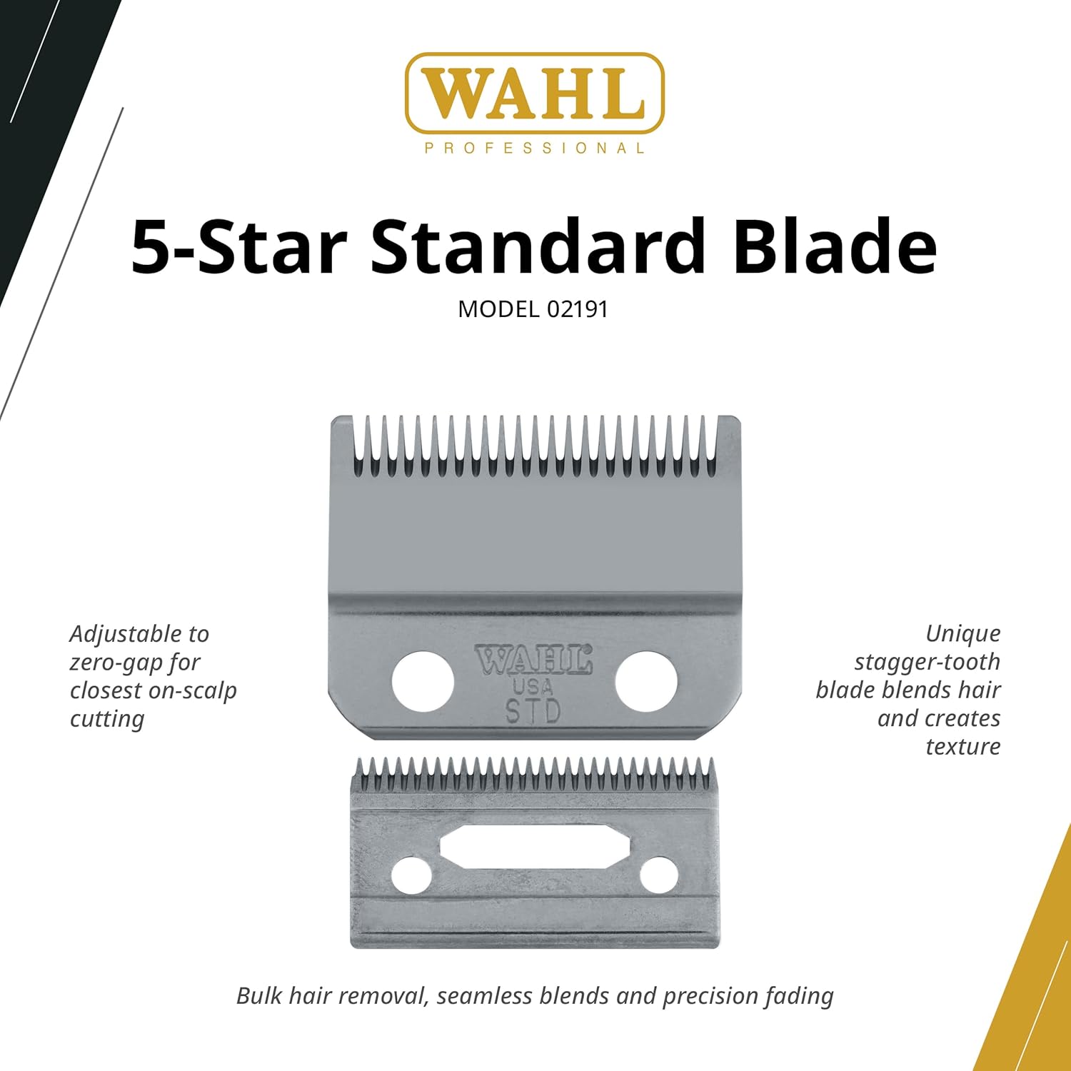 Wahl Professional 5 Star Precision Fade Clipper Blade - Adjustable 0000 Blade for Perfect Fading