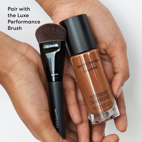 bareMinerals Barepro Liquid Foundation - Full Coverage SPF 20, Breathable Makeup, Natural Matte Finish