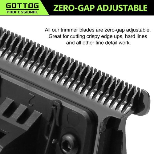 GOTTOG FX707BL Replacement Blades - Zero-Gapped for FX787 & FX726 Trimmers | Blue Color