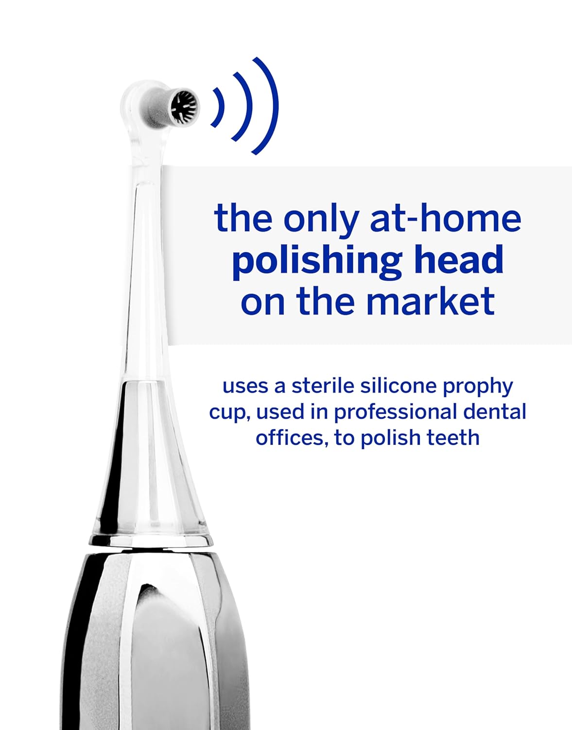 Supersmile Zina45™ Sonic Pulse Toothbrush - Angled Brush with Polishing Head for Whiter Teeth & Healthier Gums