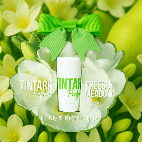 TINTARK Mini Solid Perfume Stick - Long-Lasting Fruity Floral Fragrance Balm - Inspired by English Pear & Freesia - 5g