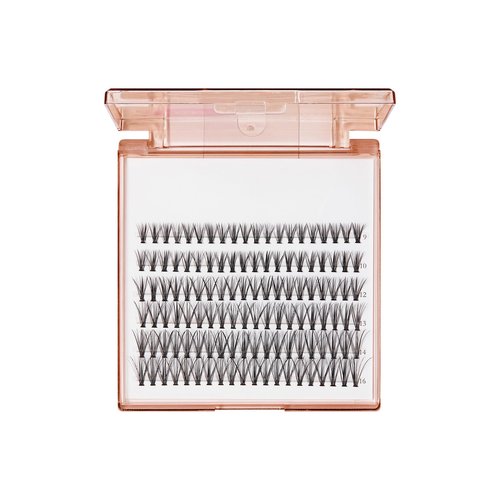 BeBlinky False Eyelashes, Lash Extension Kit 06, 9mm-16mm, Narrow Band, Easy to Apply and Remove, No Damage to Natural Eyelashes, 120 Lash Clusters - Natural