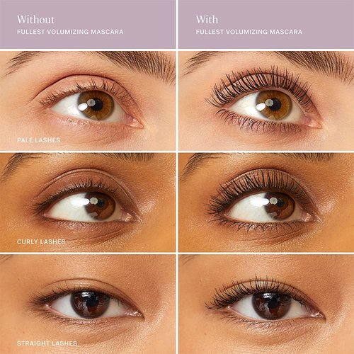 ILIA Fullest Volumizing Mascara - Weightless, Buildable Formula for Full, Thick Lashes | Non-Toxic, Vegan, Cruelty-Free (0.32 fl oz | 9.5 ml)