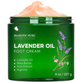 Majestic Pure Lavender Oil Foot Cream - Softens & Moisturizes Dry Cracked Skin - 8 oz