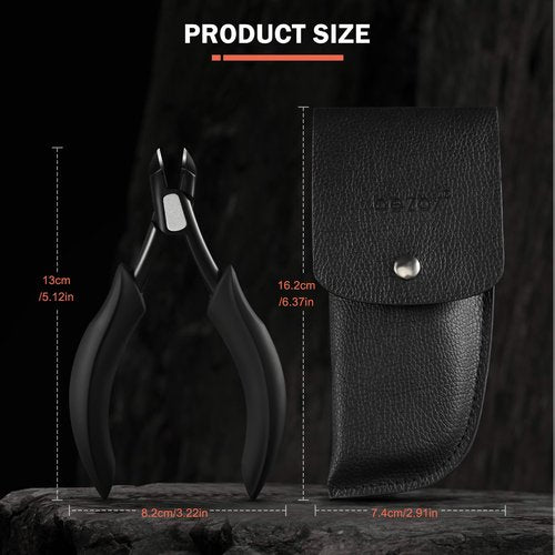 BEZOX Toenail Clippers for Seniors Thick Toenails - Precision Large Thick Nail Clipper for Men and Women, Comfort Grip Fingernail Clipper, Ergonomic Long Handle Nail Cutter Trimmer with Catcher