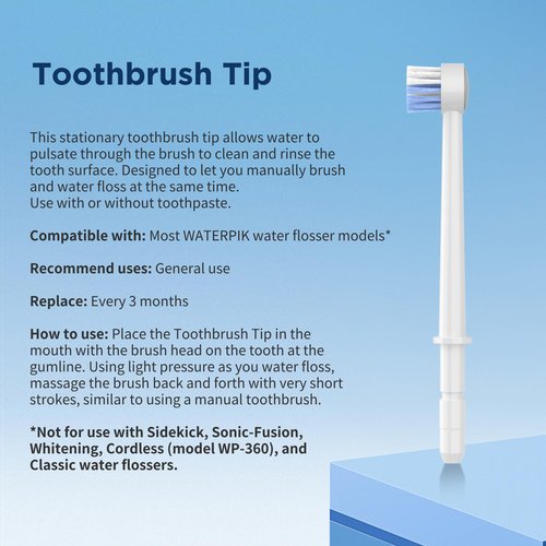Replacement Heads for Waterpik, Replacement Picks for Water Pik Water Flosser (8 Tips Combo + Storage Case + Travel Case)