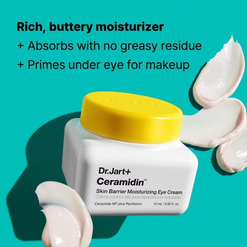Dr.Jart+ Ceramidin Korean Under Eye Cream with Ceramides | Korean Skin Care, 0.5 Fl Oz