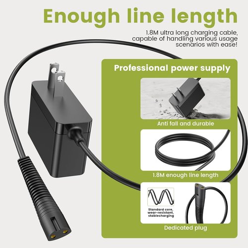 BaByliss PRO Shaver FXFS2 Charger - Compatible Power Supply Cord for FXX3S & FOILFX 02