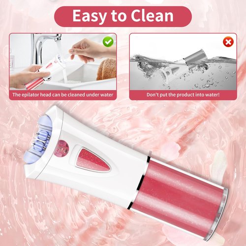 Facial Epilator for Women - 2026 Upgraded Cordless Hair Removal Device with LED Light - Painless Electric Tweezers - Face Epilator Hair Remover for Face/Chin/Lip/Arms/Legs/Bikini Line for Smooth Skin