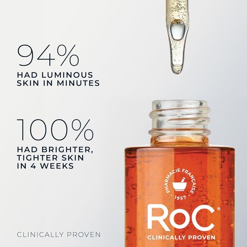 RoC Multi Correxion Revive + Glow Vitamin C Serum - Daily Anti-Aging Treatment for Bright Skin, 1 Fl Oz