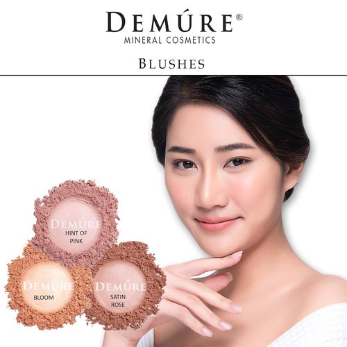 Demure Mineral Blush - Professional Grade Loose Powder Makeup | Hint of Pink, Cruelty-Free