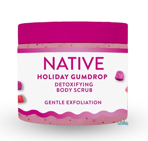 Native Limited Edition Holiday Body Wash Scrub - Gum Drop Scent - 12oz Bottle