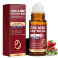 Tiepetly Castor Oil Roll on, Castor Oil Organic, 100% Pure & Cold-Pressed, Hexane Free, Moisturize Skin, Glass Bottle for Hands, joints, Waist Belly Body Skin