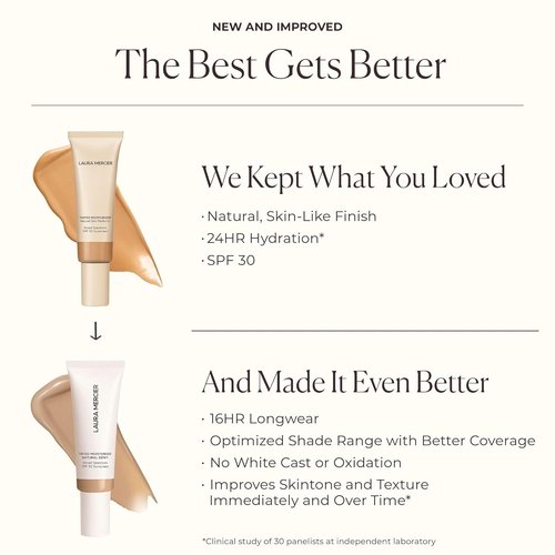 Laura Mercier Tinted Moisturizer - Natural Dewy Finish with SPF 30 | 24HR Hydration & Buildable Coverage