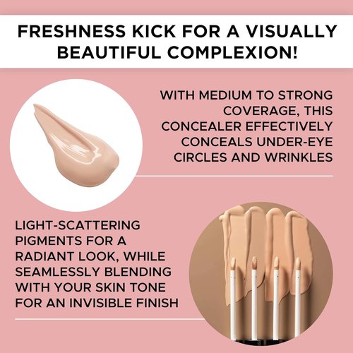 ARTDECO Waterproof Concealer - Soft Peach - Full Coverage & Matte Finish for Dark Circles - 0.24 Fl Oz