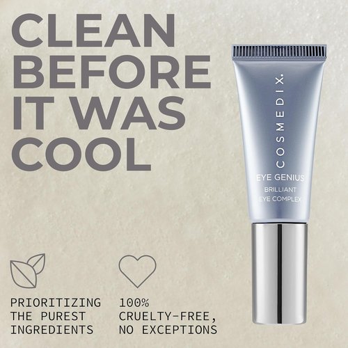COSMEDIX Brilliant Under Eye Cream - Firming Serum for Dark Circles, Puffiness & Fine Lines
