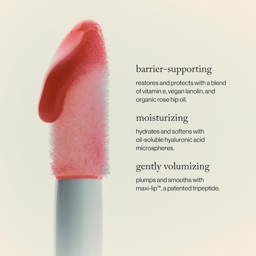 Goop Beauty Hydra-Barrier Gel Gloss - Hydrating Lip Gloss with Hyaluronic Acid & Vitamin E | Sheer Petal Pink - 0.13 oz