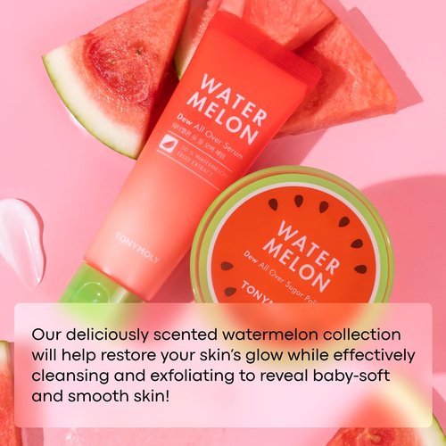 TONYMOLY Watermelon Dew Serum - Hydrating Face & Body Serum for Glowing Skin | Korean Skincare, 3.38 oz