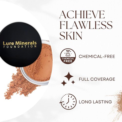 Lure Minerals Bronze Warmth All-Over Face Bronzer - Large 1 oz Jar for Radiant Glow