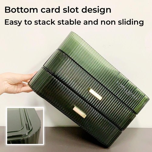 PLINJOY Makeup Organizer with Drawers Stackable Skincare Cosmetic Makeup organization for vanit Bathroom Desk Countertop