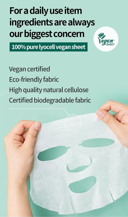 COSNORI Cica X Vita Daily Pure Mask, 30 Sheets (11.8 fl oz / 350 ml) — Vegan, Hypoallergenic, Weakly Acid, Moisturizing Korean Skin Care